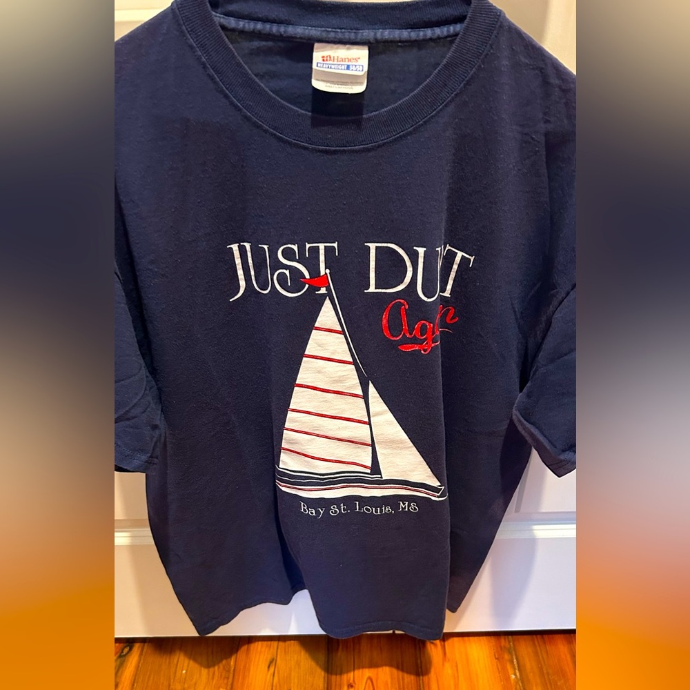 Just Duit Again mens T shirt